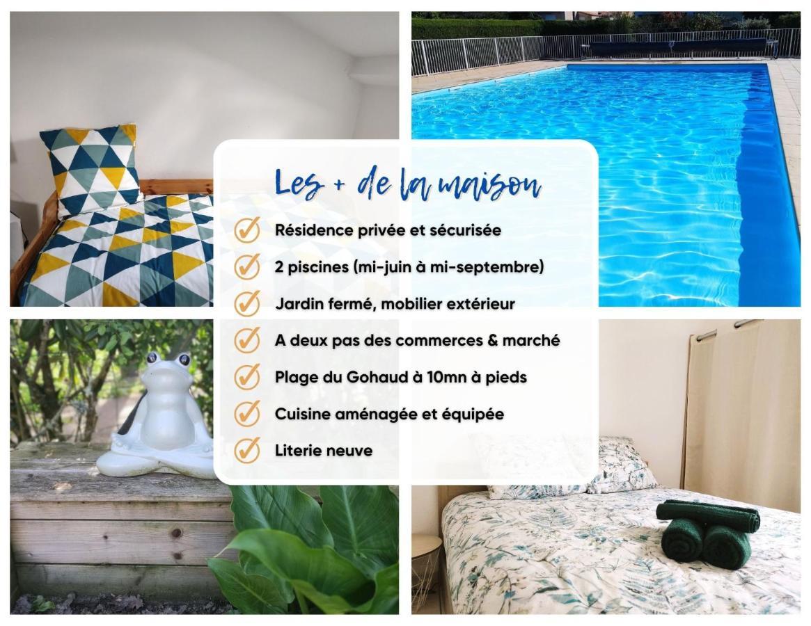 Charmante Maison De Vacances, 4P, Piscines, Proche Gohaud Saint-Michel-Chef-Chef Kültér fotó